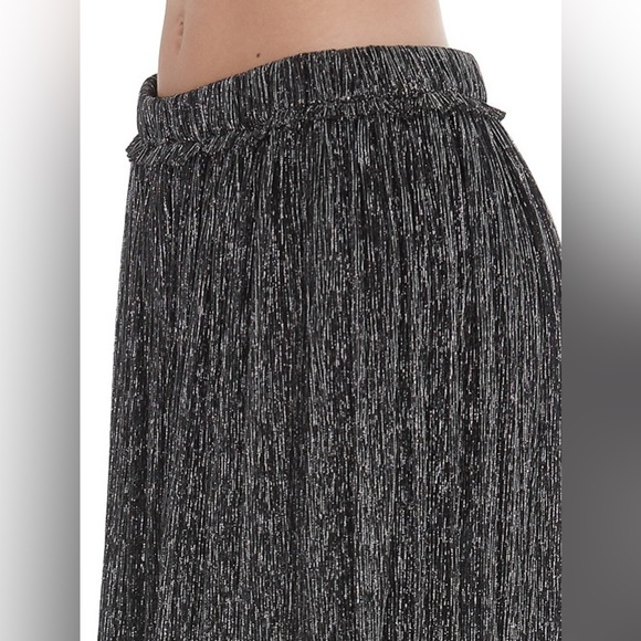 Isabel Marant Étoile Beatrice Gunmetal Metallic Skirt Size 38 - Picture 4 of 16